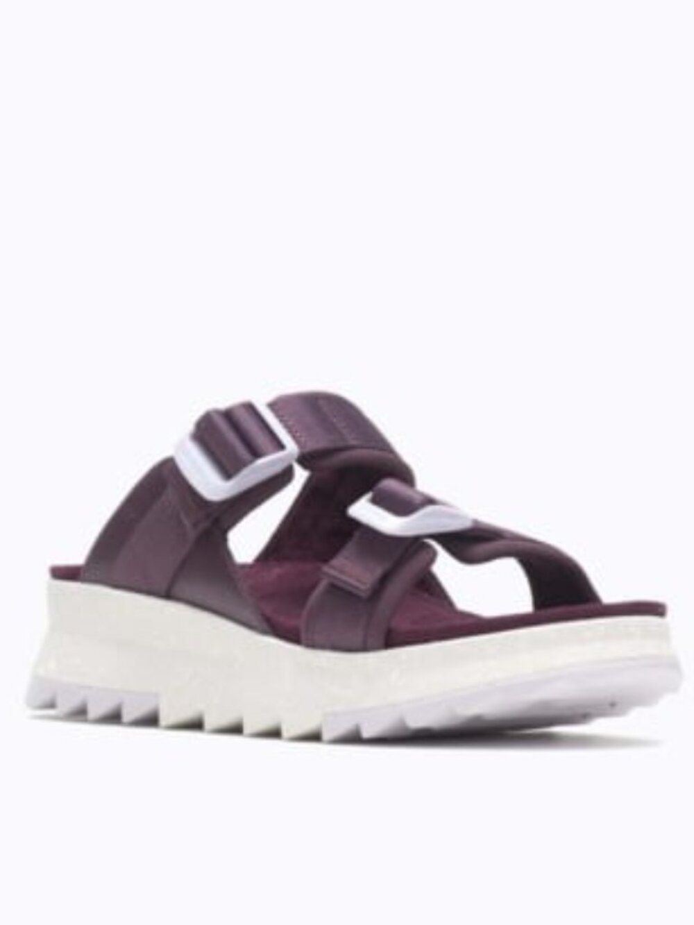 Merrell Alpine Cush Slide Sandals Sport Slip On Wedges Burgundy Size 11 NEW